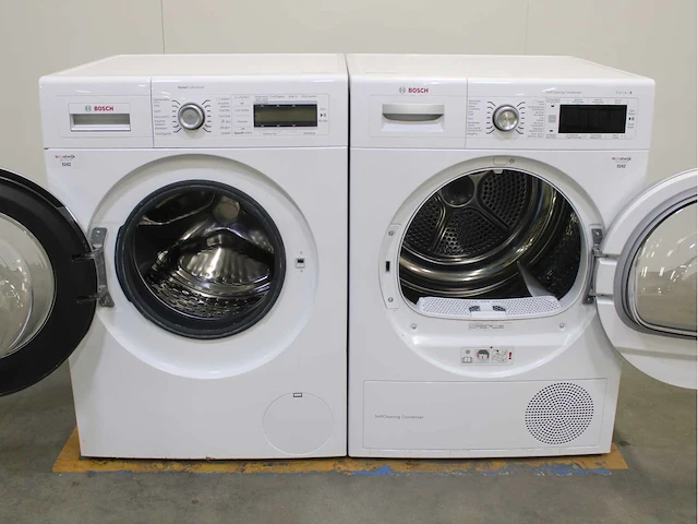 Bosch homeprofessional wasmachine & bosch serie|8 selfcleaning condenser wasdroger - afbeelding 2 van  8