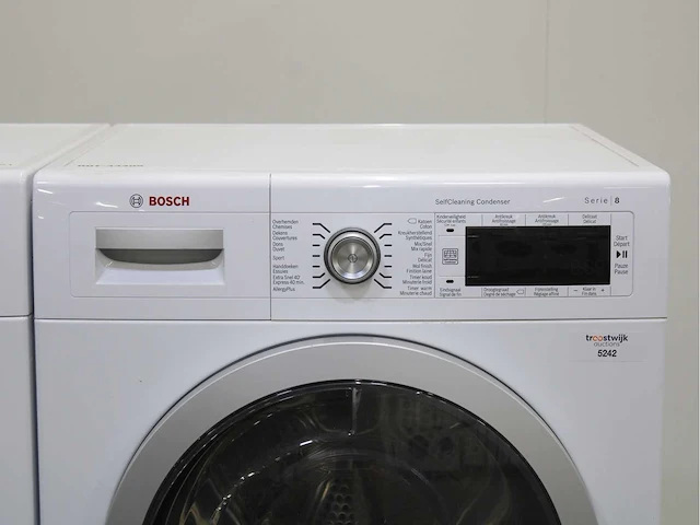 Bosch homeprofessional wasmachine & bosch serie|8 selfcleaning condenser wasdroger - afbeelding 6 van  8
