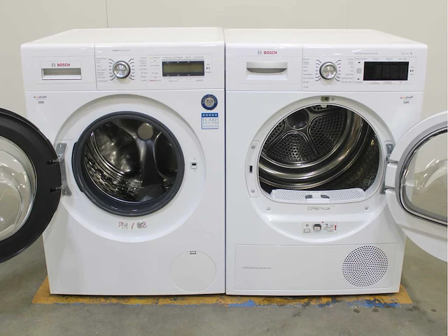 Bosch homeprofessional wasmachine & bosch serie|8 selfcleaning condenser wasdroger - afbeelding 2 van  8