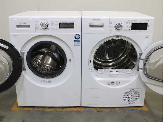 Bosch homeprofessional wasmachine & bosch serie|8 selfcleaning condenser wasdroger - afbeelding 2 van  8