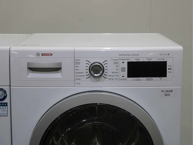 Bosch homeprofessional wasmachine & bosch serie|8 selfcleaning condenser wasdroger - afbeelding 6 van  8