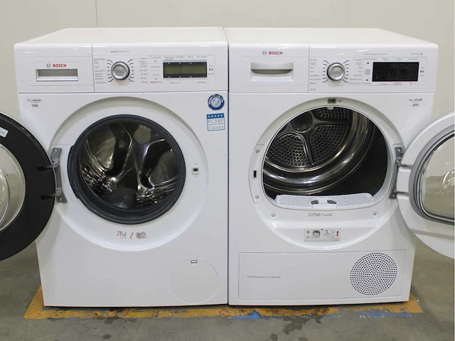 Bosch homeprofessional wasmachine & bosch serie|8 selfcleaning condenser wasdroger - afbeelding 2 van  8