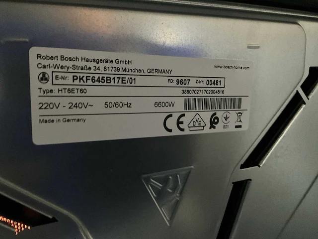 Bosch ht63t60 werktafel met kookplaat - afbeelding 6 van  10