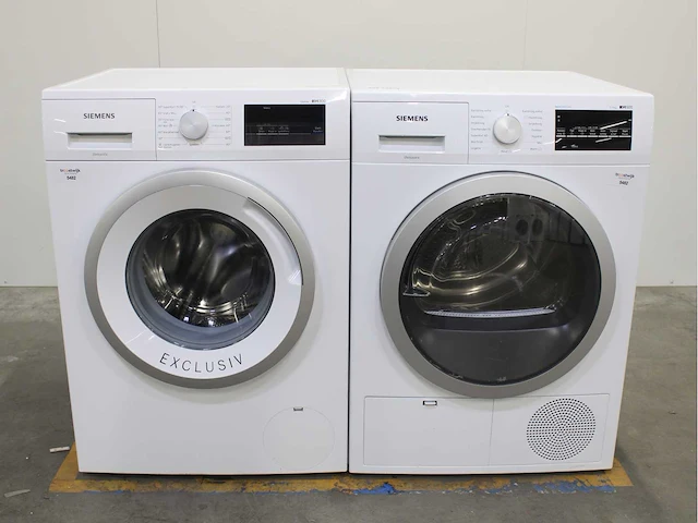 Bosch iq300 isensoric iqdrive wasmachine & bosch iq500 isensoric bestcollection wasdroger - afbeelding 1 van  8