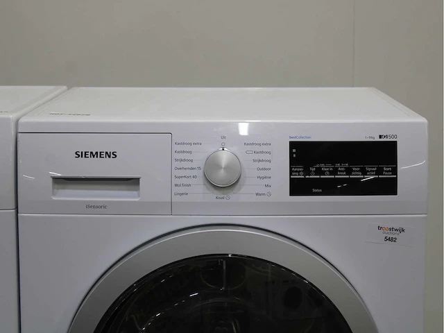 Bosch iq300 isensoric iqdrive wasmachine & bosch iq500 isensoric bestcollection wasdroger - afbeelding 6 van  8