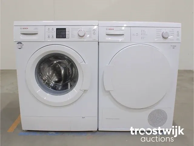 Bosch logixx 7 varioperfect wasmachine & bosch serie|4 selfcleaning condenser activeair technology droger - afbeelding 1 van  8