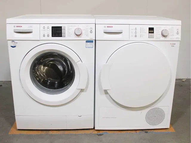 Bosch logixx 7 varioperfect wasmachine & bosch serie|6 selfcleaning condenser activeair technology droger - afbeelding 1 van  8
