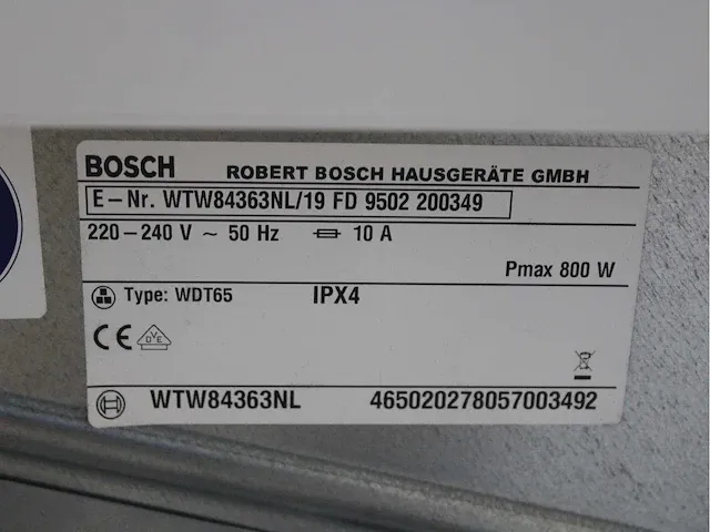 Bosch logixx 7 varioperfect wasmachine & bosch serie|6 selfcleaning condenser activeair technology droger - afbeelding 5 van  8
