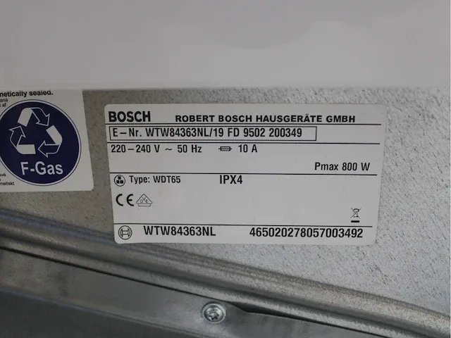 Bosch logixx 7 varioperfect wasmachine & bosch serie|6 selfcleaning condenser activeair technology droger - afbeelding 8 van  8