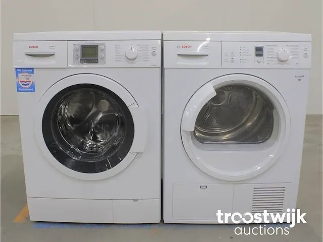 Bosch logixx 8 sensitive wasmachine & bosch maxx 7 sensitive droger - afbeelding 1 van  8