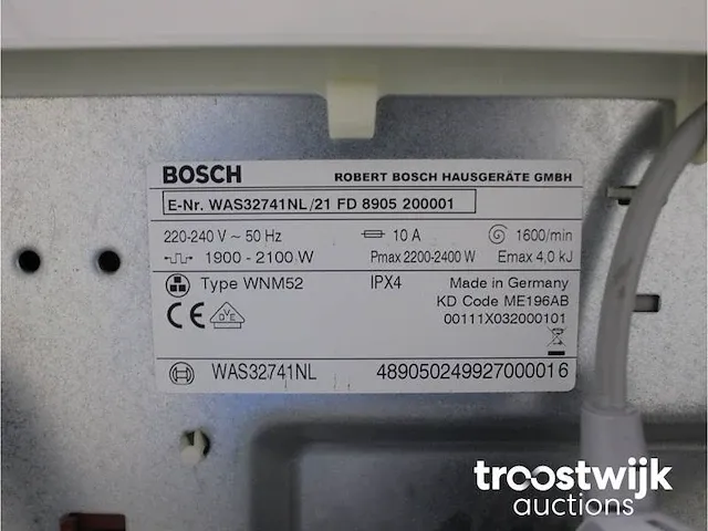 Bosch logixx 8 sensitive wasmachine & bosch maxx 7 sensitive droger - afbeelding 5 van  8