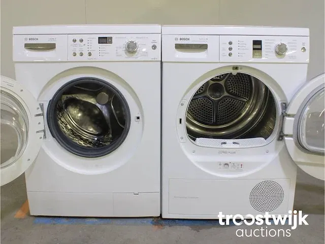 Bosch logixx 8 varioperfect aquastar 1400 wasmachine & bosch serie|6 selfcleaning condenser droger - afbeelding 2 van  8