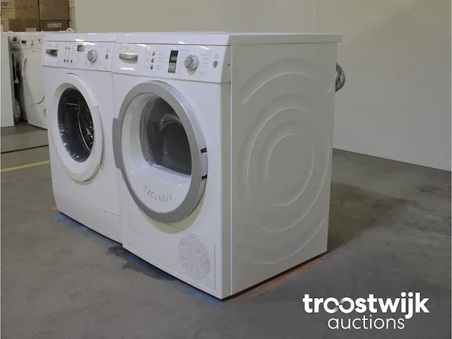 Bosch logixx 8 varioperfect aquastar 1400 wasmachine & bosch serie|6 selfcleaning condenser droger - afbeelding 6 van  8