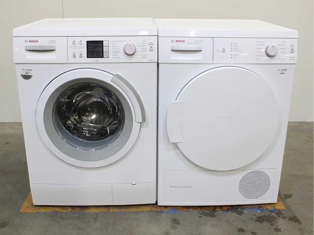 Bosch logixx 8 varioperfect supereco wasmachine & bosch serie|4 selfcleaning condenser activeair technology wasdroger - afbeelding 1 van  8