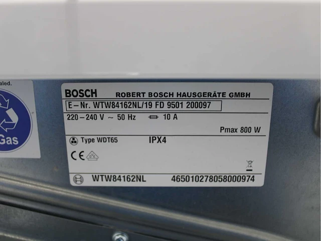 Bosch logixx 8 varioperfect supereco wasmachine & bosch serie|4 selfcleaning condenser activeair technology wasdroger - afbeelding 8 van  8