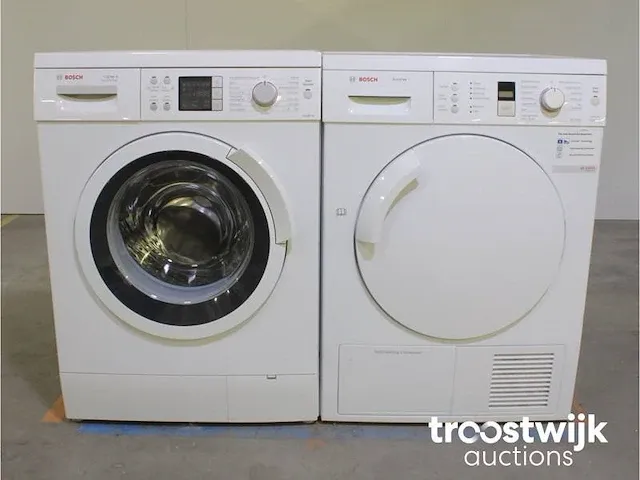 Bosch logixx 8 varioperfect wasmachine & bosch avantixx 7 activeair technology droger - afbeelding 1 van  8