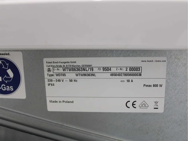 Bosch logixx 8 varioperfect wasmachines & bosch serie|6 selfcleaning condenser activeair technology wasdrogers - afbeelding 8 van  8