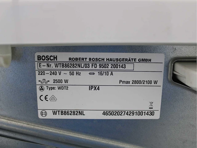 Bosch logixx 9 varioperfect exclusiv wasmachines & bosch serie|4 exclusiv wasdrogers - afbeelding 8 van  8