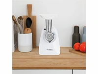 Bosch mfw2500w gehaktmolen 1500 watt, rvs schijf wit - afbeelding 2 van  5