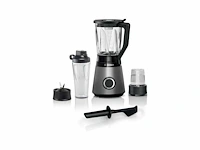 Bosch mmb6177s vitapower serie 4 - blender - zilver - 1200w - togo bottle 0,6 l, kunststof hakmolen - afbeelding 1 van  2