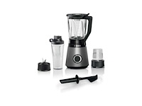 Bosch mmb6177s vitapower serie 4 - blender - zilver - 1200w - togo bottle 0,6 l, kunststof hakmolen - afbeelding 1 van  2