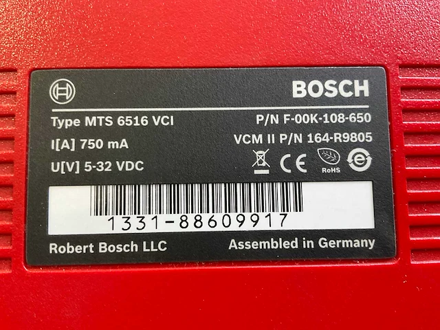 Bosch mts 6516 vci diagnose met computer - afbeelding 7 van  7
