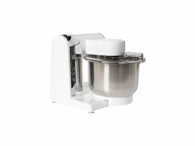Bosch mum48cr1 keukenmachine mum4 600 watt, 3,9 liter,roestvrijstalen mengkom wit - afbeelding 2 van  3