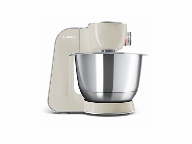 Bosch mum58l20 creationline keukenmachine roestvrij staal 39 liter zonder citruspers grijs/zilver - afbeelding 1 van  5