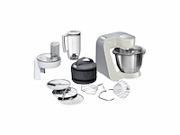 Bosch mum58l20 creationline keukenmachine roestvrij staal 39 liter zonder citruspers grijs/zilver - afbeelding 2 van  5