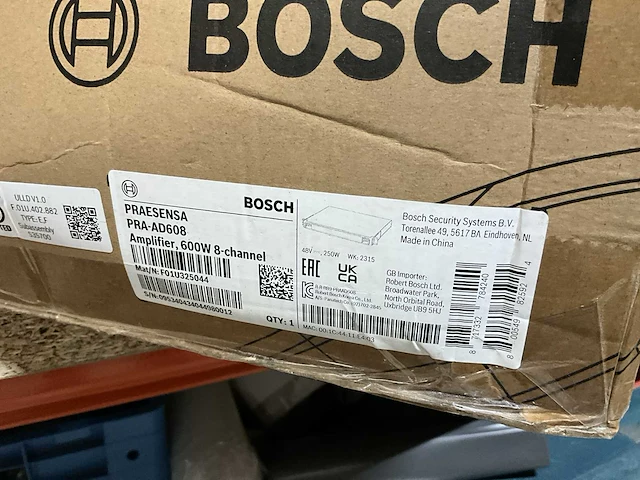 Bosch pra-ad608 8 kanaals 600w versterker - afbeelding 4 van  4