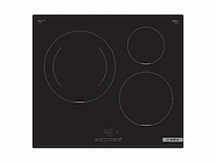 Bosch puj611bb5e serie 4 inductiekookplaat 3-pits 60 cm vermogen 4600 w zwart - afbeelding 1 van  3