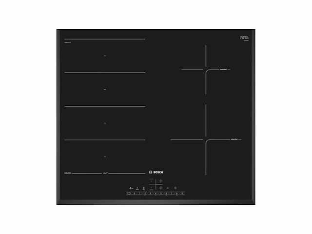 Bosch pxe651fc1e | serie 6 | inductiekookplaat 60 cm zwart - afbeelding 1 van  2