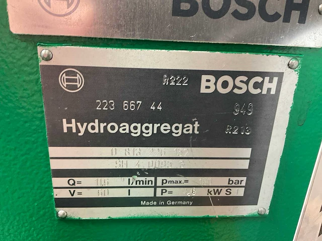 Bosch r213 hydraulisch aggregaat - afbeelding 4 van  4