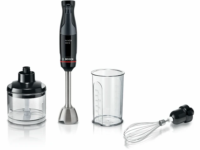Bosch serie 4 msm4b621 ergomaster staafmixer 1000w zwart - afbeelding 1 van  5