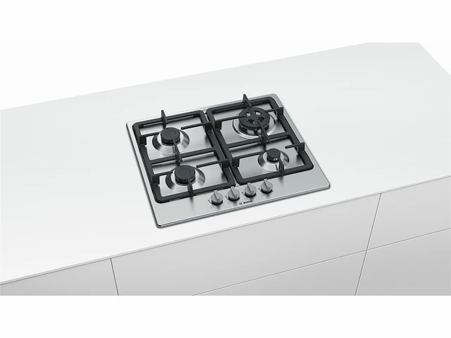 Bosch serie 4 pgh6b5b90 kookplaat rvs ingebouwd gas 4 zone(s) - afbeelding 2 van  6