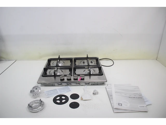 Bosch serie 4 pgh6b5b90 kookplaat rvs ingebouwd gas 4 zone(s) - afbeelding 5 van  6