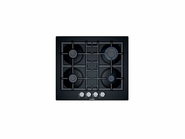 Bosch serie 4 pnp6b6b90 kookplaat zwart ingebouwd 60 cm gaskookplaat 4 zone(s) - afbeelding 1 van  5