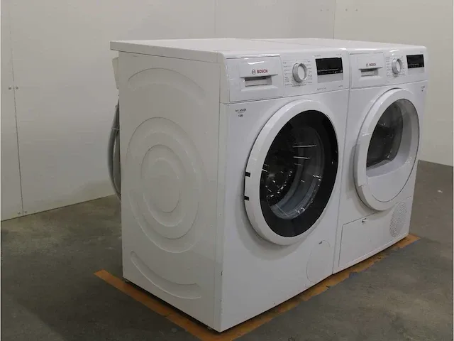 Bosch serie 4 varioperfect ecosilence drive wasmachine & bosch serie 4 droger - afbeelding 4 van  8