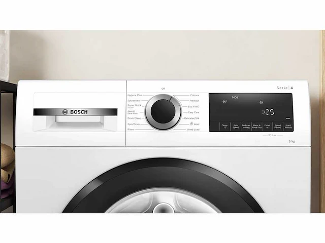 Bosch serie 4 wgg04409gb wasmachine voorbelading 9 kg 1400 rpm wit - afbeelding 6 van  12