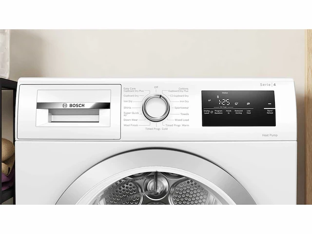 Bosch serie 4 wth85223gb wasdroger vrijstaand voorbelading 8 kg a++ wit - afbeelding 5 van  11