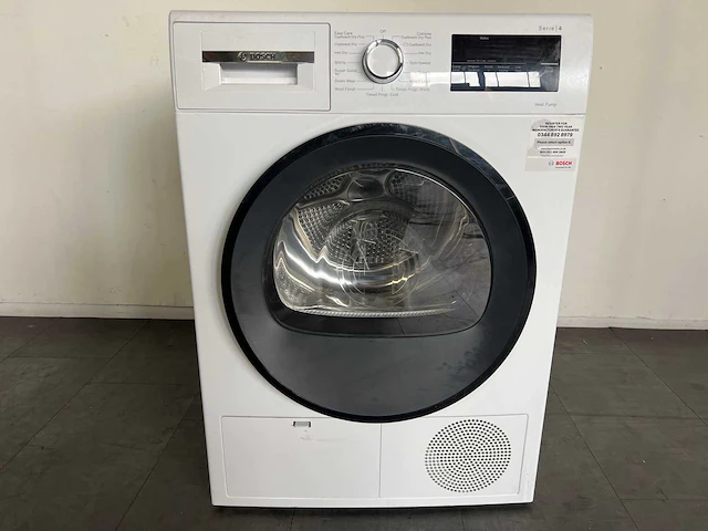 Bosch serie 4 wth85223gb wasdroger vrijstaand voorbelading 8 kg a++ wit - afbeelding 9 van  11