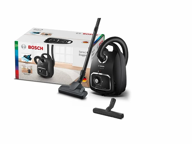 Bosch serie 6 bgb6x320 stofzuiger 600 w stofzak zwart - afbeelding 2 van  4