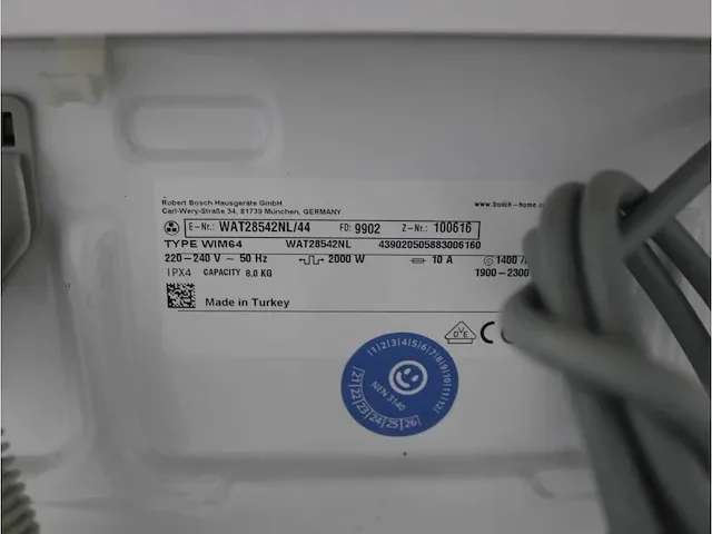 Bosch serie 6 varioperfect ecosilence drive wasmachine & bosch serie| droger - afbeelding 5 van  8