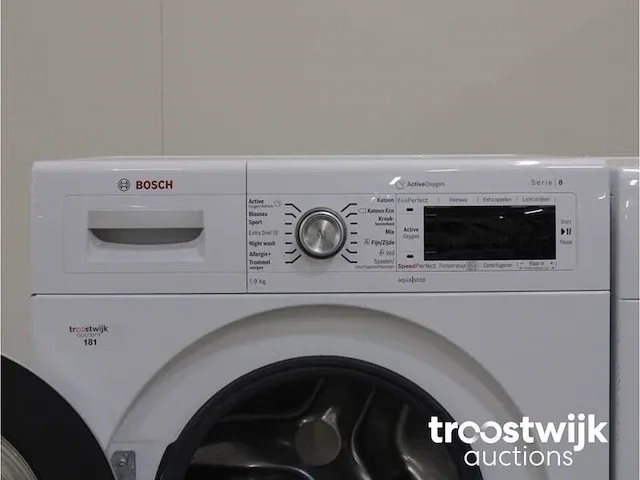 Bosch serie 8 activeocygen wasmachine & bosch serie 8 selfcleaning condenser droger - afbeelding 3 van  8