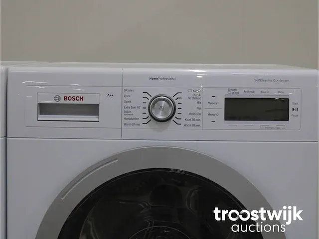 Bosch serie 8 varioperfect wasmachine & bosch homeprofessional selfcleaning condenser droger - afbeelding 6 van  8