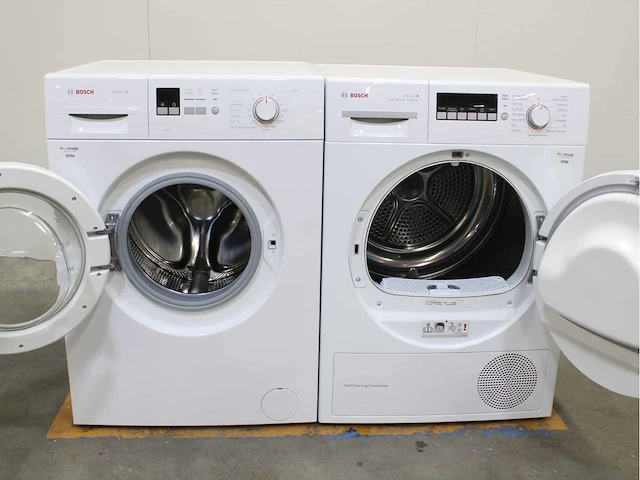 Bosch serie|2 a+++ wasmachines & bosch serie|4 selfcleaning condenser wasdrogers - afbeelding 1 van  8