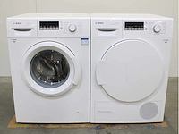 Bosch serie|2 varioperfect wasmachine & bosch serie|4 selfcleaning condenser wasdroger - afbeelding 1 van  8