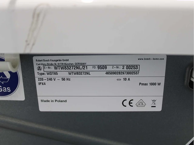 Bosch serie|2 varioperfect wasmachine & bosch serie|4 selfcleaning condenser wasdroger - afbeelding 8 van  8