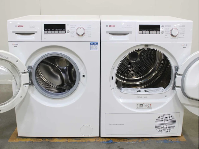 Bosch serie|2 varioperfect wasmachine & bosch serie|4 selfcleaning condenser wasdroger - afbeelding 2 van  8