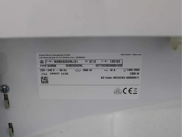 Bosch serie|2 varioperfect wasmachine & bosch serie|4 selfcleaning condenser wasdroger - afbeelding 5 van  8